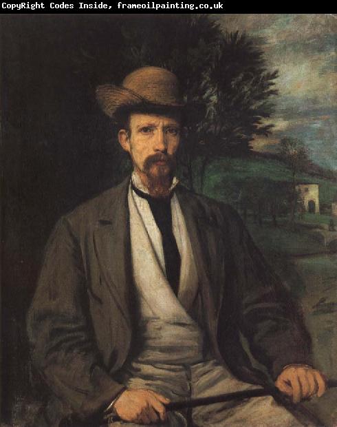 Hans von Maress Self-Portrait with Yellow Hat